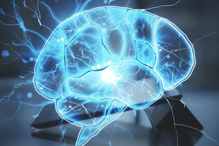 Illustration of the stress and nervous system connection