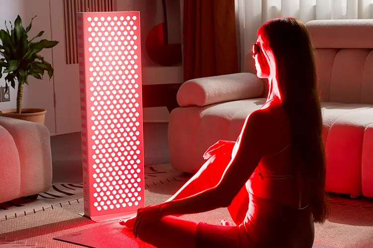 Red light therapy panel device