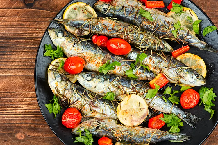 Fresh sardines — one of the richest dietary sources of brain-supporting omega-3 fatty acids